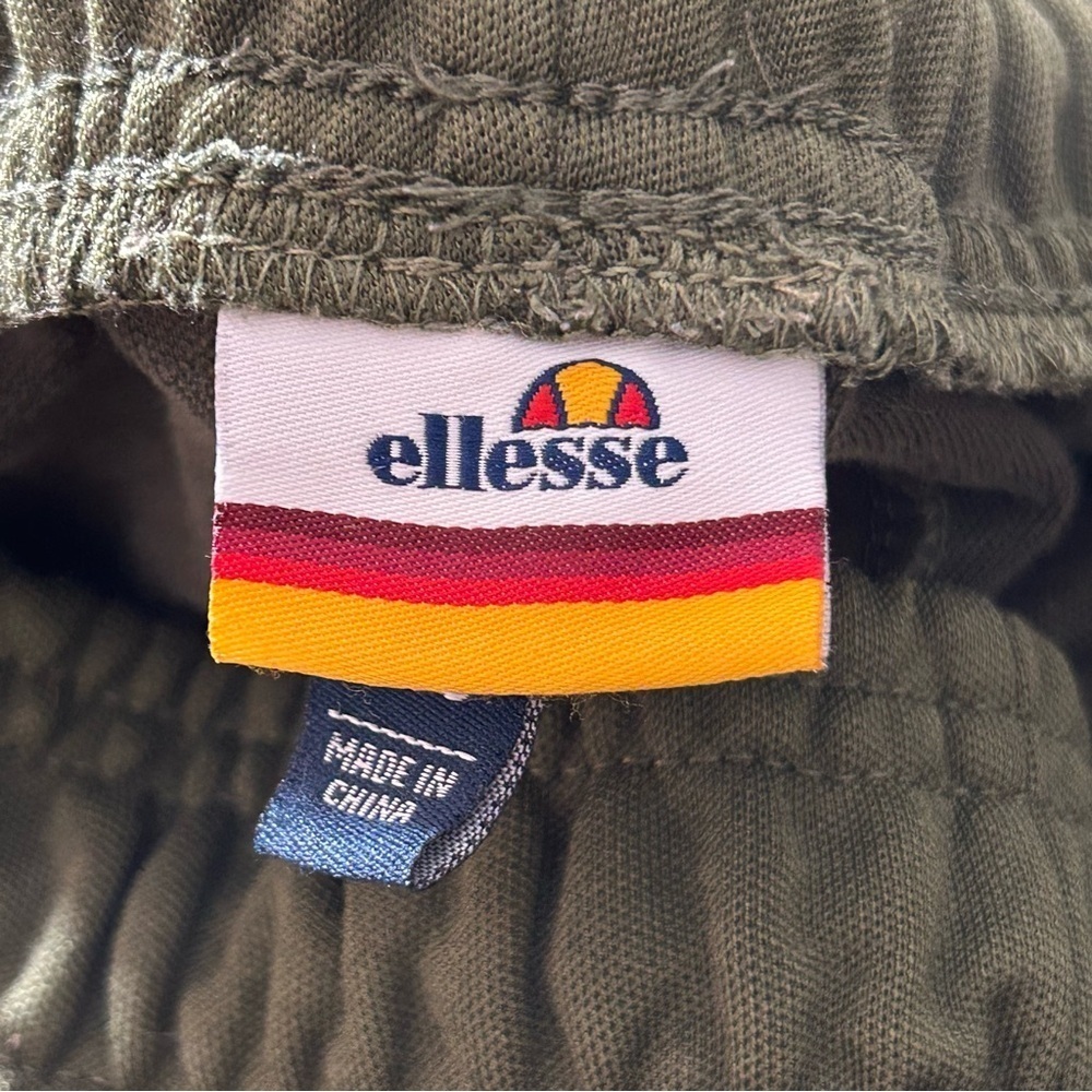 Ellesse Joggers Sweatpants Men's Size Small Green Olive Drawstring Elastic Waist - Picture 3 of 10